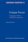 Image for Unique focus: languages without multiple wh-questions