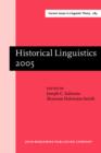 Image for Historical linguistics 2005: selected papers from the 17th International Conference on Historical Linguistics, Madison, Wisconsin, 31 July-5 August 2005