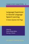 Image for Language experience in second language speech learning: in honor of James Emil Flege