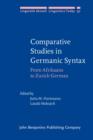 Image for Comparative studies in Germanic syntax: from Afrikaans to Zurich German