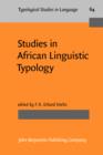 Image for Studies in African Linguistic Typology