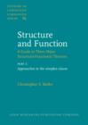 Image for Structure and Function - A Guide to Three Major Structural-Functional Theories: Part 1: Approaches to the simplex clause