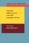 Image for Individual Differences and Instructed Language Learning