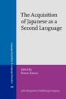 Image for The Acquisition of Japanese as a Second Language