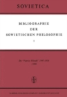 Image for Bibliographie der Sowjetischen Philosophie