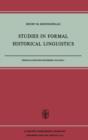 Image for Studies in Formal Historical Linguistics