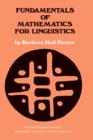 Image for Fundamentals of Mathematics for Linguistics