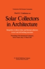 Image for First E.C. Conference on Solar Collectors in Architecture. Integration of Photovoltaic and Thermal Collectors in New and Old Building Structures