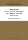 Image for Robustness of Statistical Methods and Nonparametric Statistics