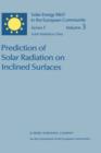 Image for Prediction of Solar Radiation on Inclined Surfaces