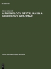 Image for A Phonology of Italian in a Generative Grammar