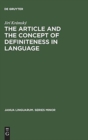 Image for The Article and the Concept of Definiteness in Language