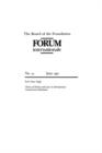 Image for The Board of Foundation: Forum internationale : Choice of Forum and Laws in International Commercial Arbitration