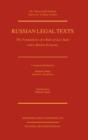 Image for Russian Legal Texts : The Foundation Of A Rule Of Law State