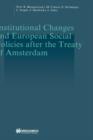 Image for Institutional Changes and European Social Policies after the Treaty of Amsterdam