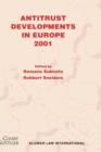 Image for Antitrust Developments in Europe 2001 : 2001