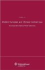 Image for Modern European and Chinese Contract Law