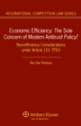 Image for Economic Efficiency: Non-efficiency Considerations under Article 101 TFEU