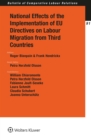 Image for National Effects of the Implementation of EU Directives on Labour Migration from Third Countries