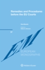 Image for Remedies and Procedures Before the EU Courts