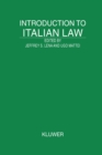 Image for Introduction to Italian Law