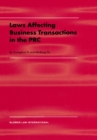 Image for Laws Affecting Business Transactions in the PRC