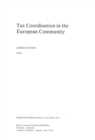 Image for Tax coordination in the European Community