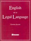 Image for English as a Legal Language