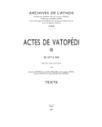 Image for Actes de Vatopedi. III: De 1377 a 1500