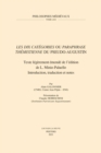 Image for &#39;Les Dix Categories&#39; Ou &#39;Paraphrase Themistienne&#39; Du Pseudo-Augustin: Texte Legerement Emende De L&#39;edition De L. Minio-Palluelo. Introduction, Traduction Et Notes