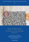 Image for Henry of Ghent&#39;s Summa: The Questions on Human Knowledge (Articles 2-5)