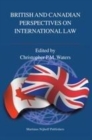 Image for British and Canadian Perspectives on International Law