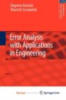 Image for Error Analysis with Applications in Engineering