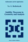 Image for Stability theorems in geometry and analysis