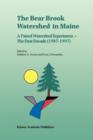 Image for The Bear Brook Watershed in Maine: A Paired Watershed Experiment