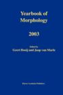 Image for Yearbook of morphology 2003