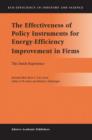 Image for The effectiveness of policy instruments for energy-efficiency improvement in firms  : the Dutch experience