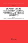 Image for Quality-of-Life Research in Chinese, Western and Global Contexts
