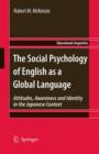 Image for The social psychology of English as a global language