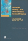 Image for Annotated Leading Cases of International Criminal Tribunals : The International Criminal Tribunal for Rwanda 2003 - 2004