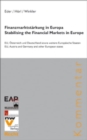 Image for Finanzmarktstarkung in Europa - Stabilising the Financial Markets in Europe