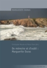 Image for de Memoire Et d&#39;Oubli: Marguerite Duras