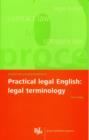 Image for Practical legal English  : legal terminology