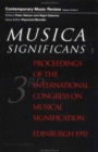 Image for Musica Significans Part 1 : A special issue of the journal Contemporary Music Review