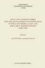 Image for Neo-Latin Commentaries and the Management of Knowledge in the Late Middle Ages and the Early Modern Period (1400–1700)