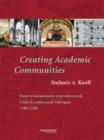 Image for Creating Academic Communities