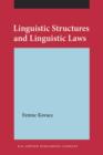 Image for Linguistic Structures and Linguistic Laws