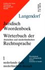Image for Juridisch Woordenboek/Woerterbuch Der Deutschen Und Niederlaendischen Rechtssprache