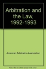 Image for Arbitration and the Law, 1992-1993