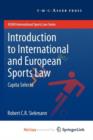 Image for Introduction to International and European Sports Law